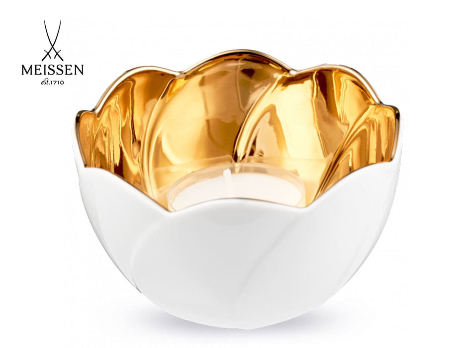 Water lily bowl bright gold "Relief"