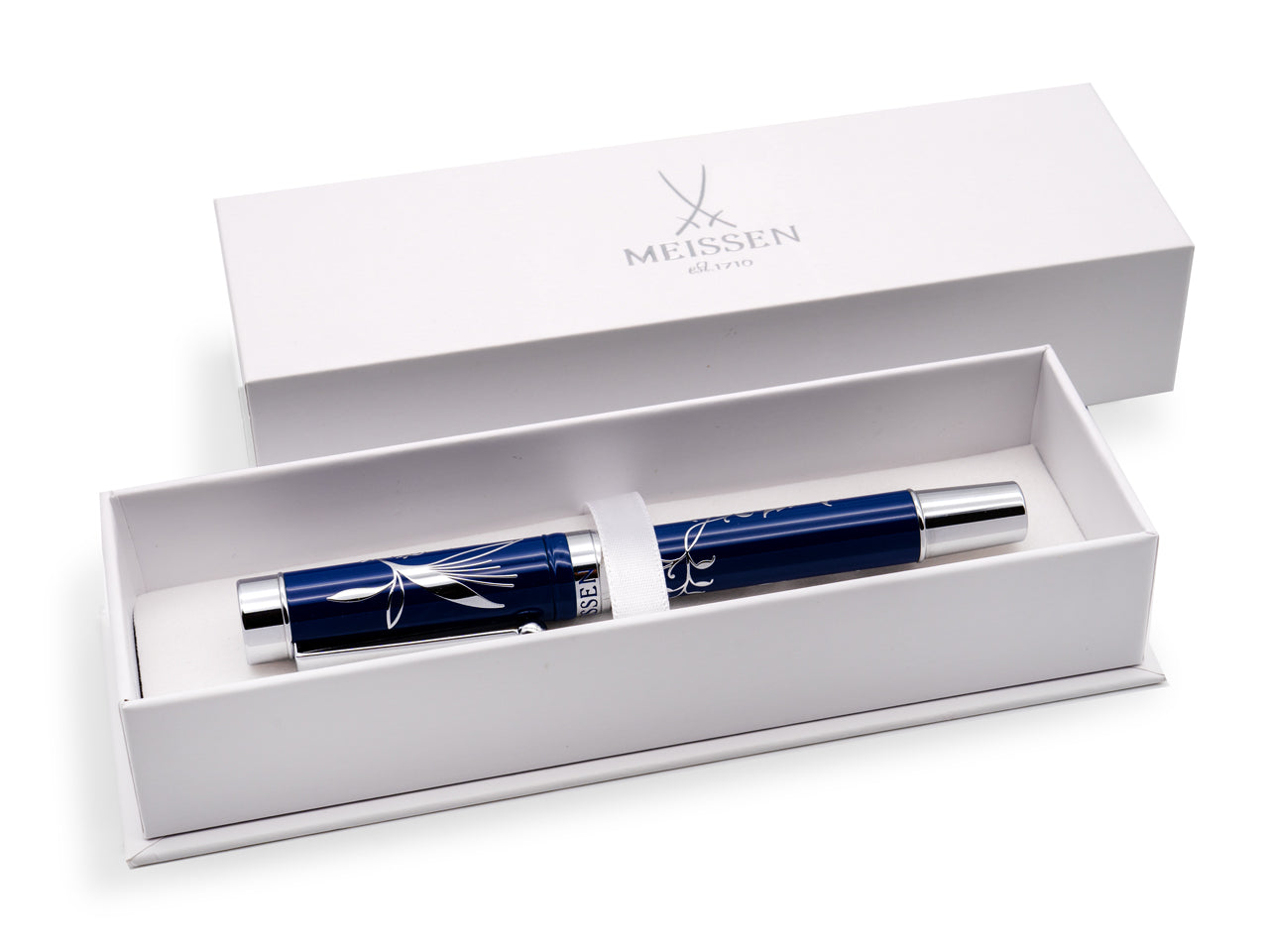 Meissen Rollerpen Stift in Aquatinta blau