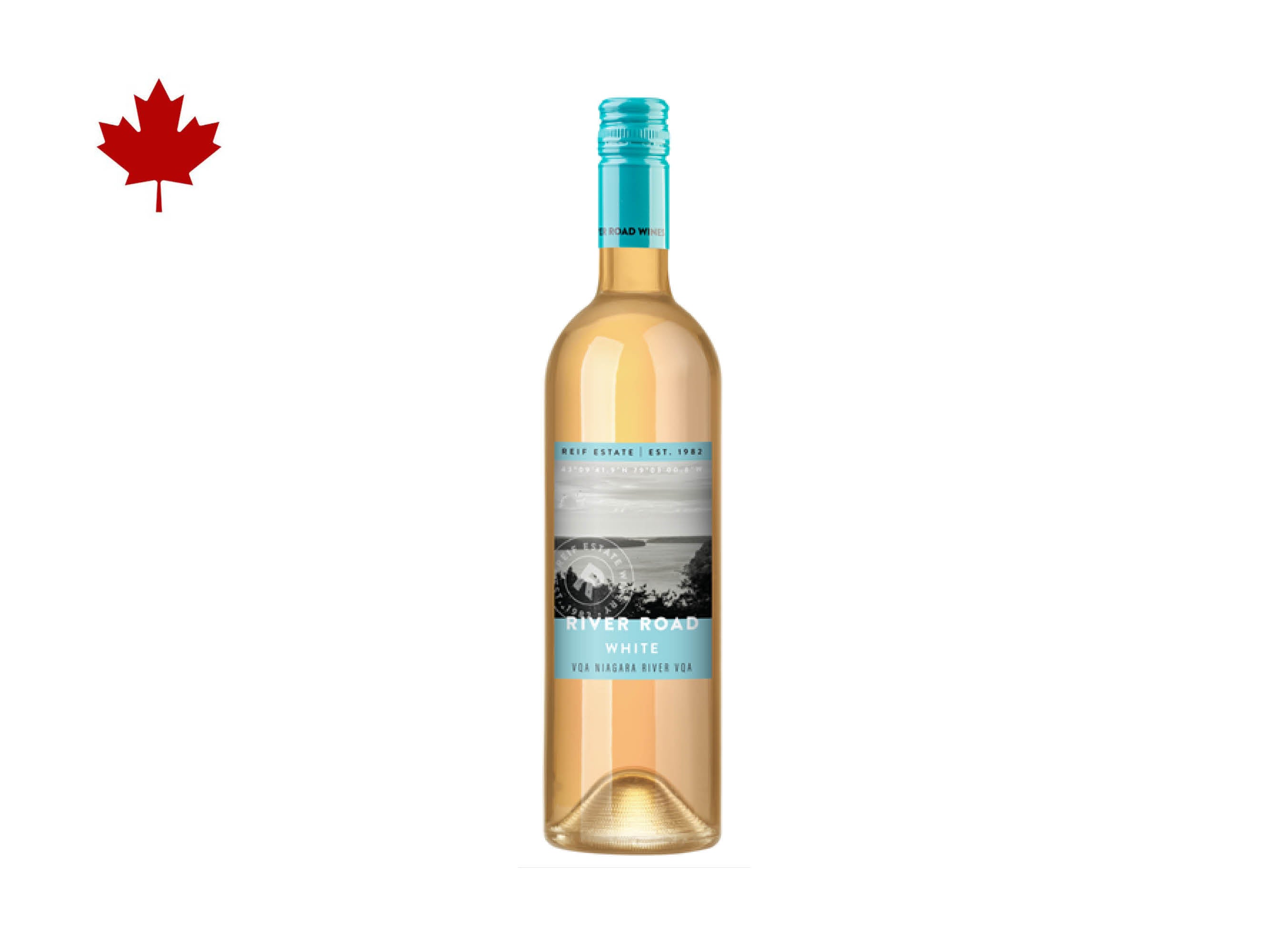 Ein halbtrockener Wein vom Weingut Reif Estate Winery, Niagara-on-the-Lake aus der Region Ontario in Kanada.
