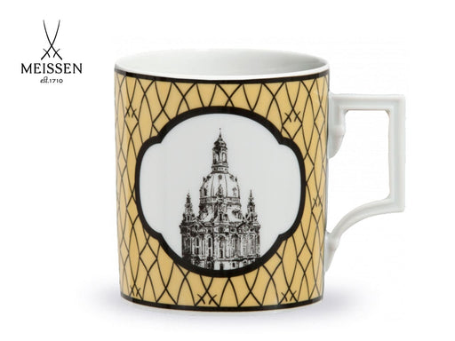 Dresden, the MUG Collection, Frauenkirche, Meissner Porzellan, Rarität, Tasse, Henkelbecher, Kaffeetasse