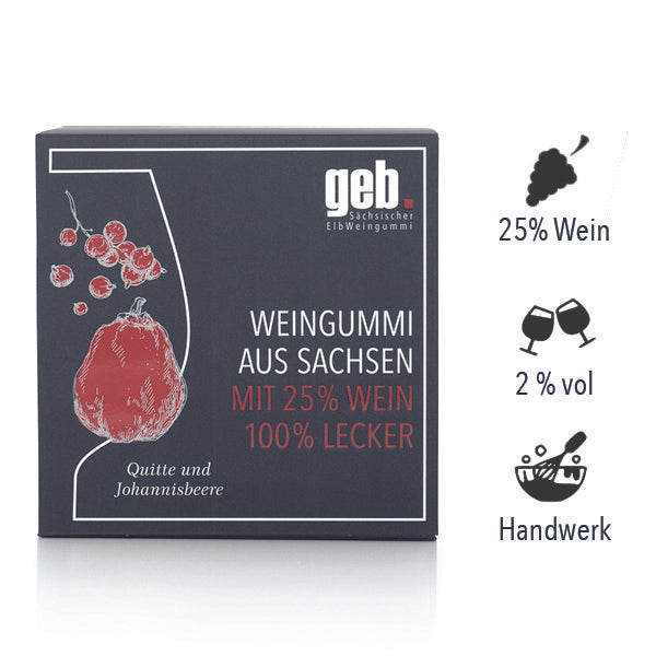 Sächsisches Weingummi von GEB. "Quitte & Johannisbeere"