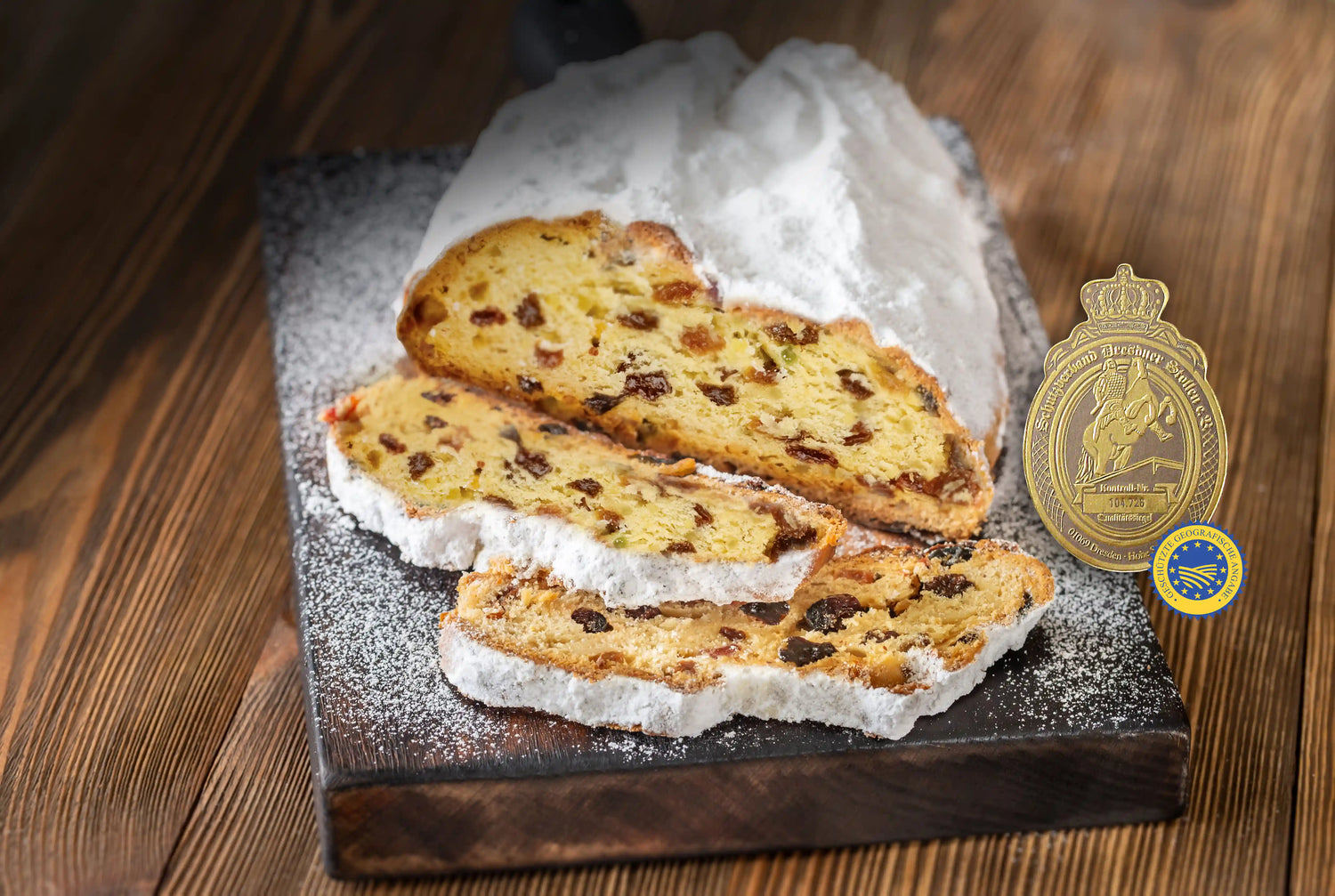 Original Dresdner Christstollen, Stollen, Weihnachten, Dresden, Gebäck