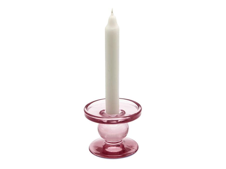 Glass candlesticks - in different colors